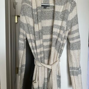 Striped sweater robe